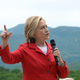 Illustration for article titled Hillary Clinton Campaigns in New Hampshire, Corrals Press With Rope